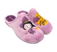 GARZON - 2808 Zapatillas de Casa para Mujer - Color Malva con Diseño de Brujita y Frase “Soy tu brujita”, Suaves, Cálidas y Antideslizantes MUJER color: MALVA talla: 38