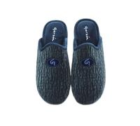 GARZON - Zapatilla Pantufla de IR por casa, Chinela Destalonada, Suela de Goma, Slippers, clásica,Plana para: Hombre Color: Marino Talla:39