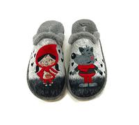 GARZÓN ZAPATILLAS CASA CAPERUCITA LOBO MUJER - 40, Gris