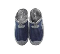 GARZON - Zapatillas de IR por casa,Destalonada,Dedos Cubiertos,Suela de Goma Antideslizante,Plana,calentitas para: Hombre Color: Azul Talla:41
