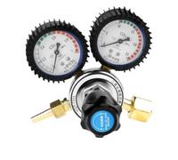 Gas Bottle Argon Regulator Carbon Dioxide Heated Pressure Reducer Valves CO2 Flowmeter Welding Weld Pressure Gauges
