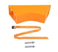 Gas Cylinder Holder Plastic Fixed Bracket, Wall Mounted Gas Tank Holder with Safety Strap, Cylinder Wall Bracket for Water Softener Bottle, Includes Expansion Screws for Se (Naranja)