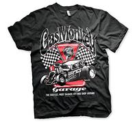 Gas Monkey Garage Badass Hombre Camiseta Negro S 100% algodón Regular