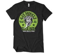 Gas Monkey Garage Licenciado Oficialmente Green Logo Camiseta para Hombre (Negro), X-Large