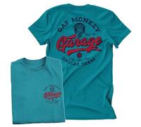 Gas Monkey Garage Licenciado Oficialmente Hot Rod Shop Logo Camiseta para Hombre (Tropical), XX-Large