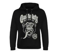 Gas Monkey Garage Licenciado Oficialmente Logo Capucha épica (Negro), Small
