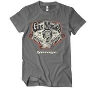 Gas Monkey Garage Licenciado Oficialmente Spring Coils Camiseta para Hombre (Gris Oscuro), Large