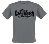 Gas Monkey Garage Logo Hombre Camiseta Gris M 100% algodón Vorne Bedruckt Regular
