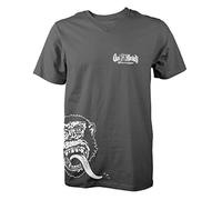 Gas Monkey Garage T-Shirt Large Side Monkey Dark Grey-XL