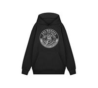 Gas Monkey Sudadera con Capucha para Hombre | Sudadera con Capucha con gráfico de Tablero de ajedrez para Adultos Sangre, Sudor y Cervezas (Negro) | Ropa de Motores del mecánico Americano GMG