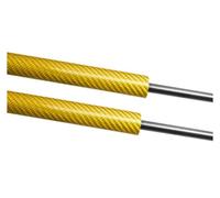 gas para portón Para Hyundai Para Santamo | Para UG Station Wagon 1997-2003 Soportes De Puntales De Gas Para Amortiguador De Maletero Trasero(Yellow carbon fiber)