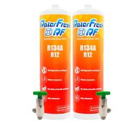 Gas Refrigerante Organico para Aire Acondicionado Coche Ralerfresh RF equivalente a 1000gr sustituto de los gases R134a y R12 (2 Botellas + llaves)
