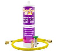 Gas Refrigerante Ralerfresh RS sustituto R410, R32, R407 y R22 refrigerante para aire acondicionado tipo split (Botella + Manguera + Adaptador)