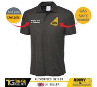 Gas Seguro Fontanero Bordado Personalizado Polo Con Company Nombre/Texto