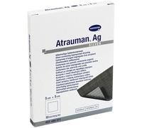 Gasa de tela impregnada de un ungüento que contiene plata, 5 x 5 cm, 10 unidades