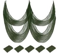 Gasa espeluznante de halloween, tela decorativa de 8 colores, 183 cm, para casa embrujada, fiesta de halloween, cortinas de entrada, gasa para ventanas, decoración exterior de puerta (verde)