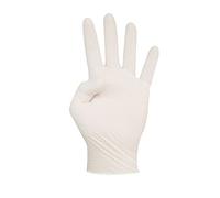 Gasa Guantes desechables, Látex, Blanco, Talla 9-10