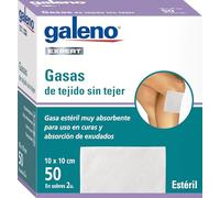 Gasas de Tejido Sin Tejer 50 Uds | Extra Suaves y Altamente Absorbentes | Estériles y Transpirables | No Se Deshilachan | Pack de 2 por Sobre | 10x10 cm