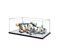 Gase acrílico transparente para Le-go 31142 modelo de montaña rusa, caja transparente, caja de almacenamiento, caja expositora, compatible con modelo 31142 (solo vitrina) (acabado espejo-3 mm)