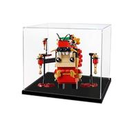 Gase acrílico transparente para Le-go 40354 Dragon Dance Guy Model, caja transparente, caja de almacenamiento, caja expositora, compatible con modelo 40354 (solo vitrina, 2 mm)