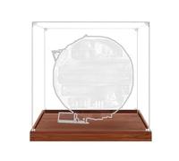 Gase acrílico transparente para Le-go 75419 modelo Estrella de la Muerte, caja transparente, caja de almacenamiento, caja expositora, compatible con modelo 75419 (solo vitrina, 3 mm)