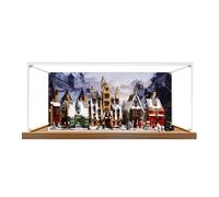 Gase acrílico transparente para Le-go 76457 Village, caja transparente, caja de almacenamiento, caja expositora, compatible con modelo 76457 (solo vitrina) (versión de fondo -3 mm)