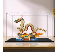 Gase acrílico transparente para Le-go 80112 Modelo Año del Dragón, caja transparente, caja de almacenamiento, caja expositora, compatible con modelo 80112 (solo vitrina, 3 mm)