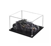 Gase de exhibición acrílico transparente para Le-go 76239 modelo Batmóvil, caja transparente, caja de almacenamiento, caja expositora, compatible con modelo 76239 (solo vitrina, 3 mm)