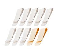 Gasea 10Pcs Clips de Dinero de Acero Inoxidable de Metal Delgado Dinero Dinero Clip Cartera Billete Tarjeta de Crédito Titular para Hombres y Mujeres, Súper Delgados 8 Plata+ 2 Oro