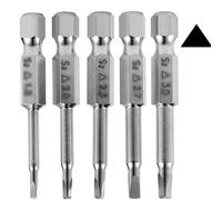 Gasea 5 Piezas Destornillador Triangular, Juego de Destornilladores Puntas Herramientas, Vastago Hexagonal de 50 mm Juego de Destornilladores