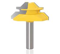 Gasea 8 mm 45 grados - Bloqueo para enrutador de broca para cortar, 51 mm de diámetro, color amarillo