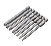 Gasea 8 Piezas Tornillo Magnético Hexagonal Torx Tornillo, Puntas de Torx de Seguridad Destornillador Bit, Juego de Puntas de Destornillador Eléctrico de Seguridad- 150mm