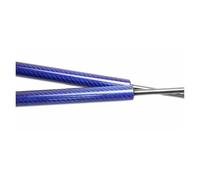 Gasfeder Maletero Dämpfer Amortiguador Gas Para Portón Trasero Maletero Y Maletero Compatible Con Para Mitsubishi Para Lancer Sedán Con Alerón (2008-2017) Amortiguadores Maletero(Blue carbon fiber)
