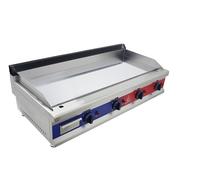 GASFRIT - Plancha Industrial de Cromo Duro para Cocina Profesional, Acero Inoxidable, Gas o Eléctrica, Encendido Piezoeléctrico, Cajón Recograsas, Varias Medidas y Potencias (1150 × 610 × 340 mm)