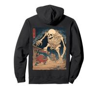 Gashadokuro Esqueleto Gigante Yokai Japonés Terror Arte Vintage Sudadera con Capucha