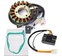Gasket para moto Stator Coil Regulator Rectificador Compatible con GN 250GN250E 1982-1994(A)