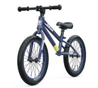 GASLIKE Bicicleta Sin Pedales para Niños 3 Años y 4 5 6 7 Años, 16 Pulgadas Ruedas de Goma Inflables, Bici de Equilibrio con Sillín Ajustables, hasta 40 Kg, Juguetes pour Niña y Niños, Azul
