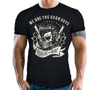 GASOLINE BANDIT® Biker Rockabilly Camiseta: We Are The Good Guys-XXL