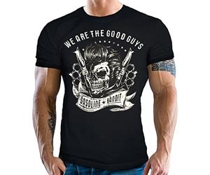 GASOLINE BANDIT® Biker Rockabilly Camiseta: We Are The Good Guys-XXL