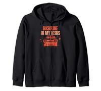 Gasoline In My Veins Car Guy Auto Lover Mechanic Petrolheads Sudadera con Capucha