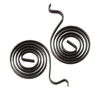 Gastagrav 2 resortes de carbono para escobilla de carbono para amoladora angular Bosch GWS 6-100, piezas de repuesto de metal, negro, 22,5 x 12 x 2,5 mm