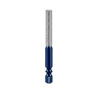 Gastagrav Broca de sierra perforadora de vástago hexagonal para azulejos, vidrio, mármol y piedra, cortador de núcleo de diamante seco con grano de carburo, 6-16 mm, diseño de doble ranura (6 mm)
