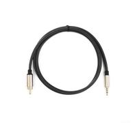 Gastagrav Cable de audio coaxial digital RCA SPDIF macho de 3,5 mm para HDTV, conductor de cobre puro, conector chapado en oro, carcasa de aleación de zinc para cajas de TV (1 m)
