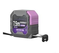 Gastagrav Cinta métrica de acero con mecanismo de autobloqueo, corrección cero de alta precisión, caja de ABS reforzada, gancho de metal para talleres y tareas de bricolaje (7,5 m x 25)