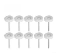 Gastagrav Paquete de 10 ruedas de pulido de tela para herramientas giratorias, almohadillas de pulido de algodón de 23 mm con vástago de 2.35 mm para joyería, metal, plástico, madera, accesorios de
