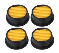 Gastagrav Paquete de 4 elementos de filtro silenciador de compresor de aire para bomba de aspiradora, filtro de admisión de reducción de ruido de plástico, negro, 6 x 2,5 cm
