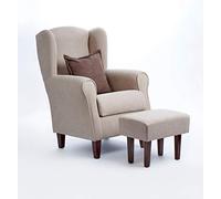 Gasten a gusto Sillón con cojin y Puff Completo EN Colores (Beige)