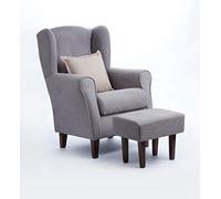 Gasten a gusto Sillón con cojin y Puff Completo EN Colores (Gris)