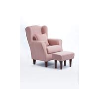 Gasten a gusto Sillón con cojin y Puff Completo EN Colores (Rosa)