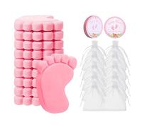Gastgeschenke Zur Gender Reveal Party Für Gäste - Mehrere Sets Handgefertigte Souvenirs | Fussabdruck Form Selbstgemachte Duftseife,für Shower Hochzeit Und Geburtstag